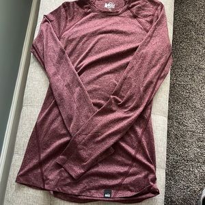 REI Long Sleeve Maroon Shirt